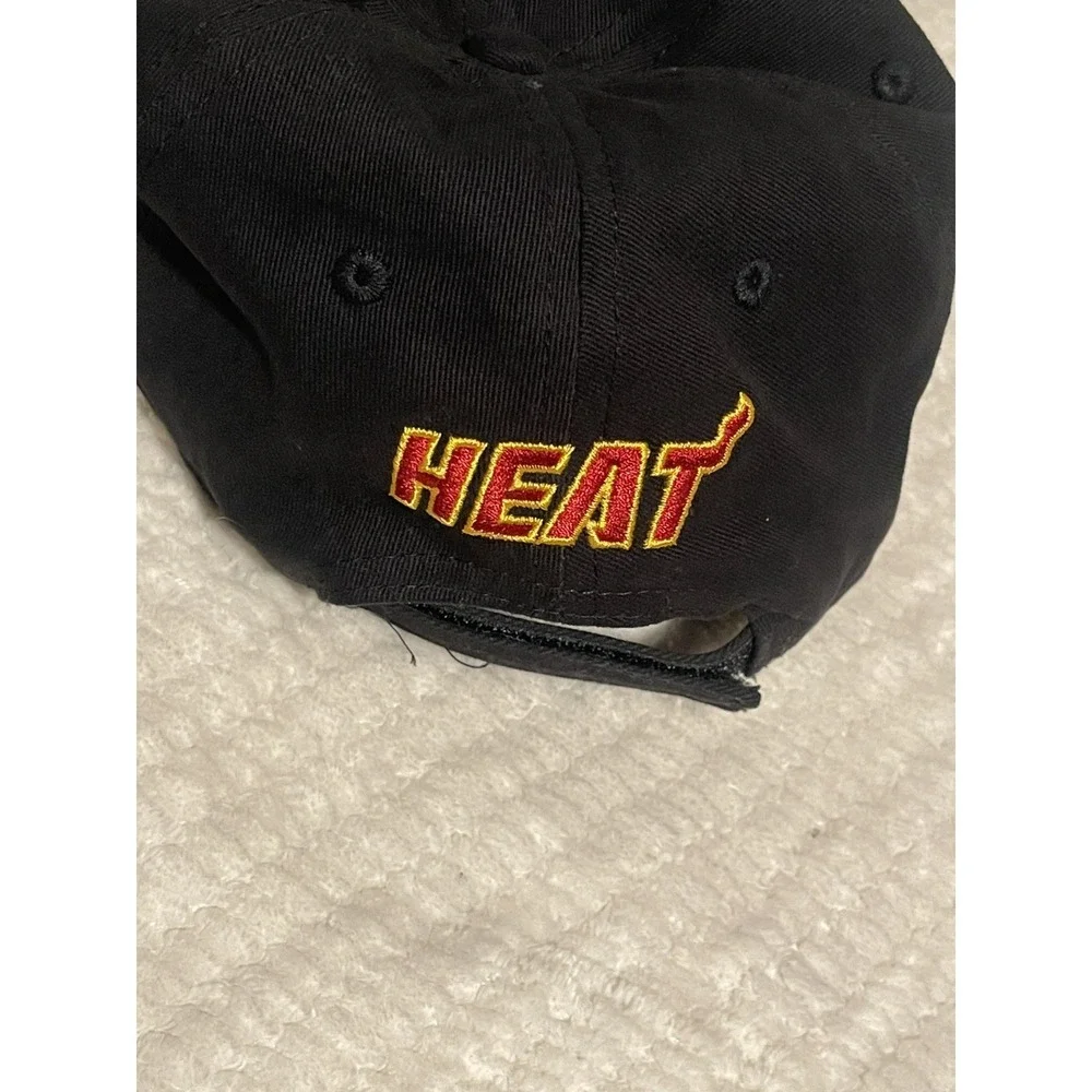 Miami Heat Black NBA Hat One Size Snapback
